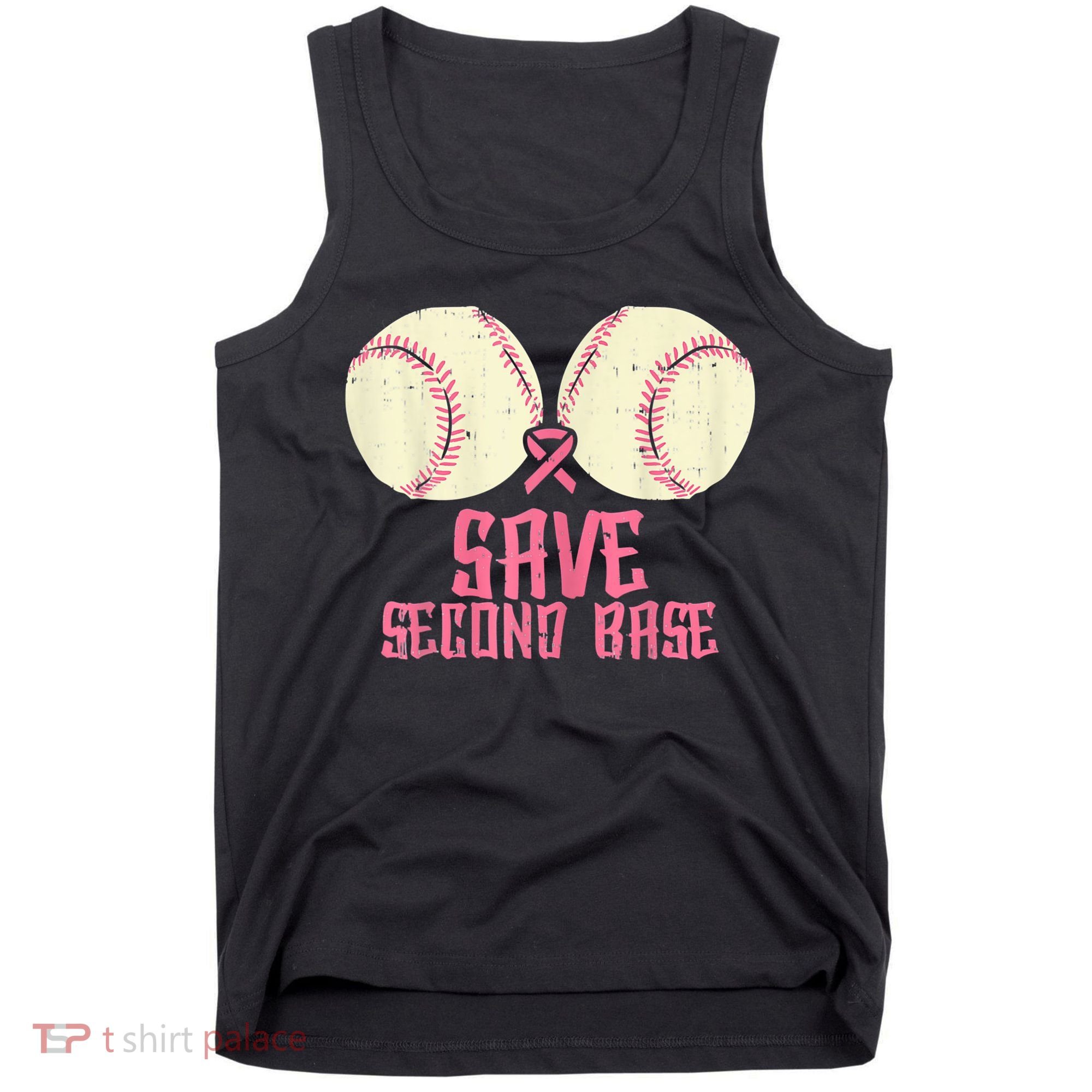 Support Save 2nd Base Breast Cancer Tank Top