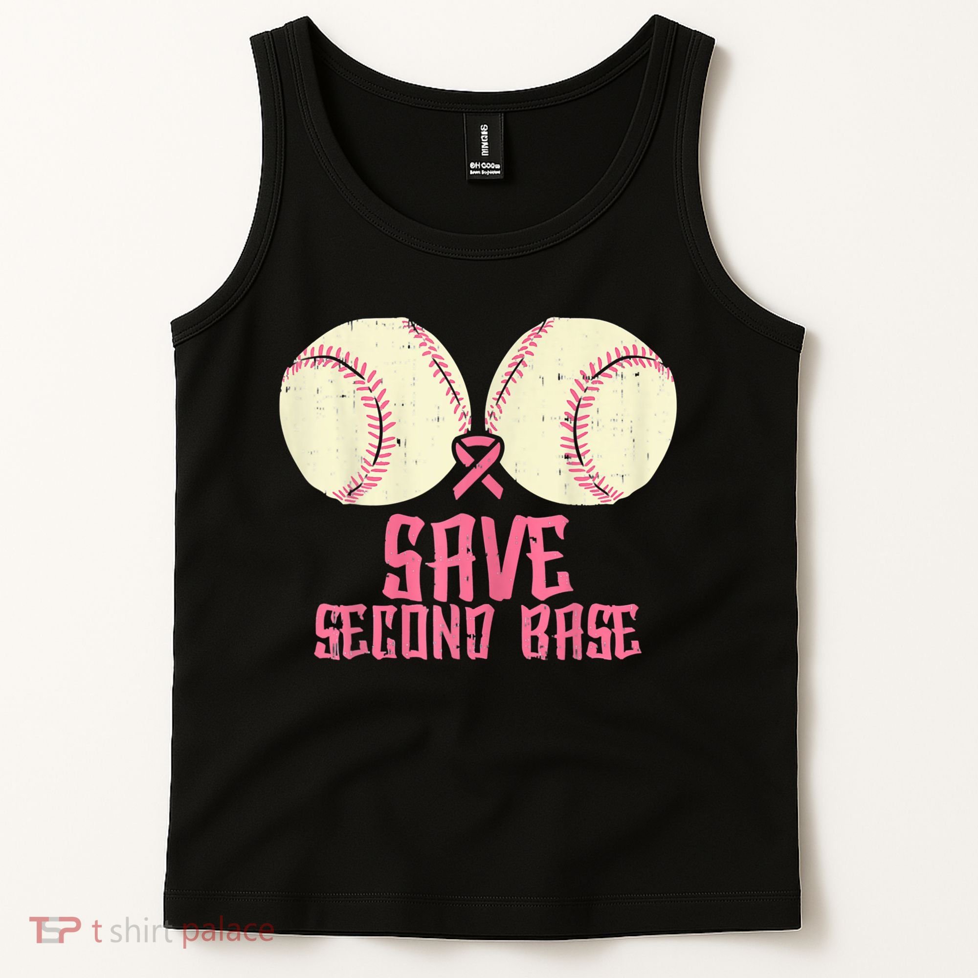 Support Save 2nd Base Breast Cancer Tank Top