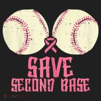 Support Save 2nd Base Breast Cancer Golf Towel thumb 3