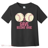 Support Save 2nd Base Breast Cancer Toddler T-Shirt thumb 0