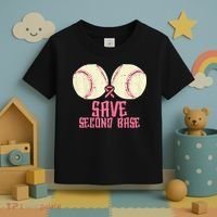 Support Save 2nd Base Breast Cancer Toddler T-Shirt thumb 3