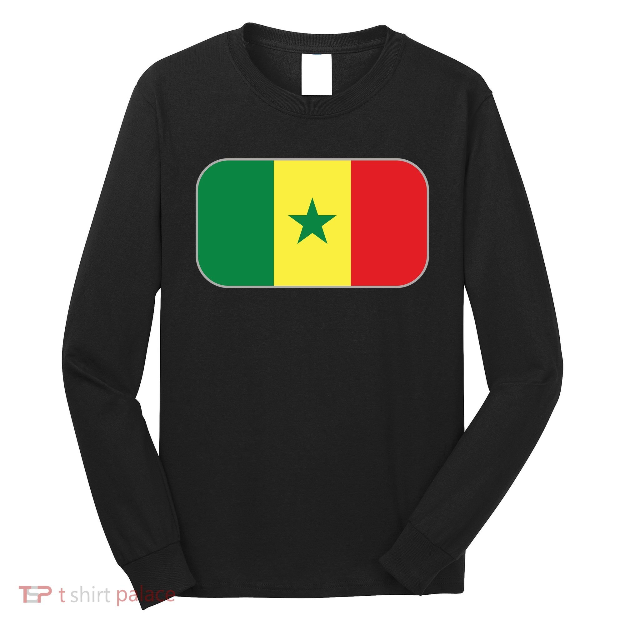 Senegal Soccer 2022 World Cup Senegalese Flag Long Sleeve Shirt