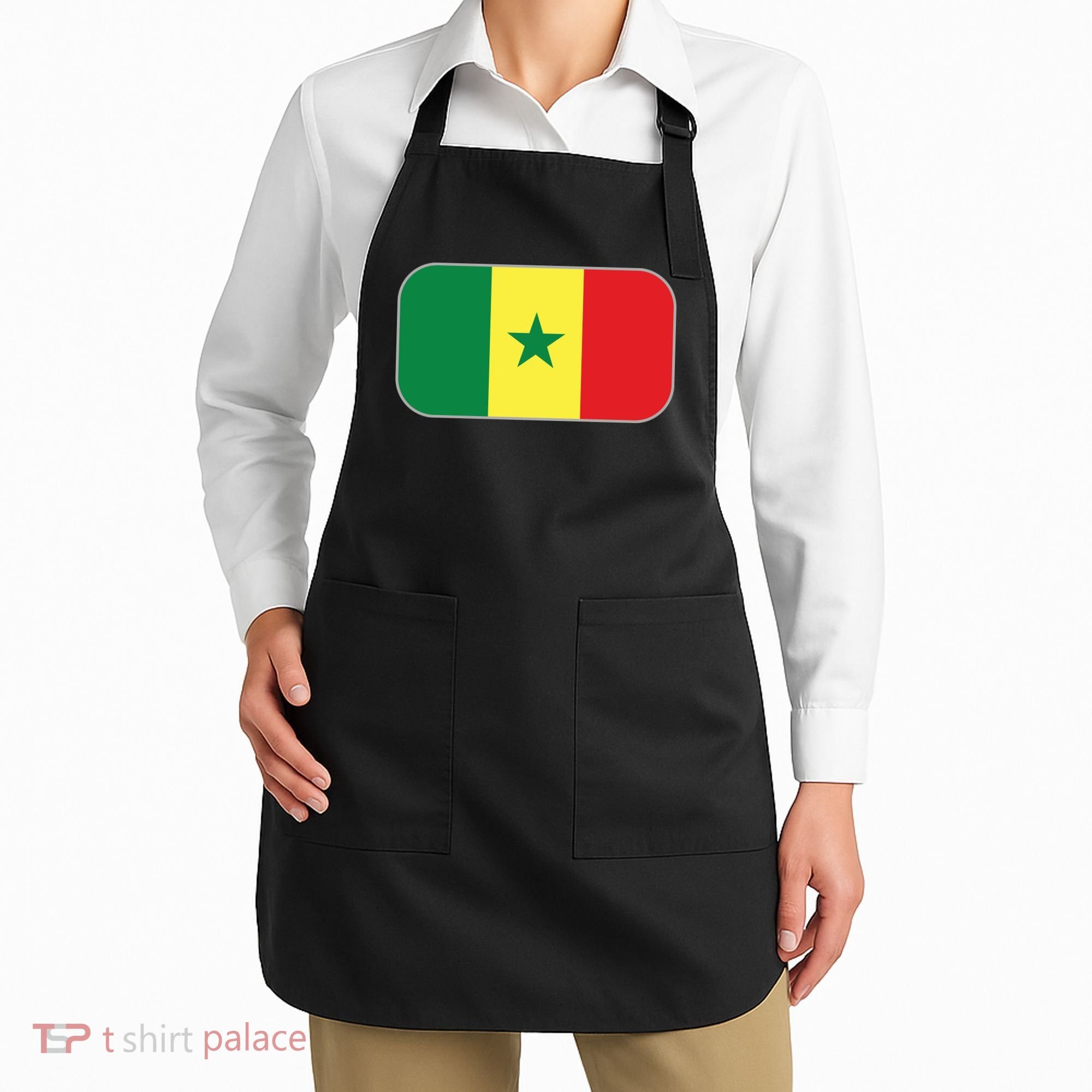 Senegal Soccer 2022 World Cup Senegalese Flag Apron
