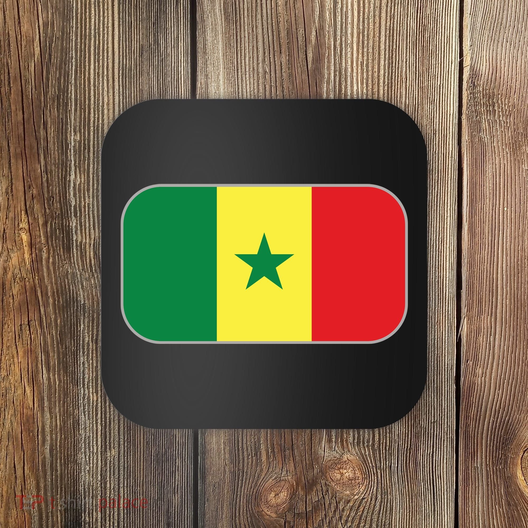 Senegal Soccer 2022 World Cup Senegalese Flag Coaster