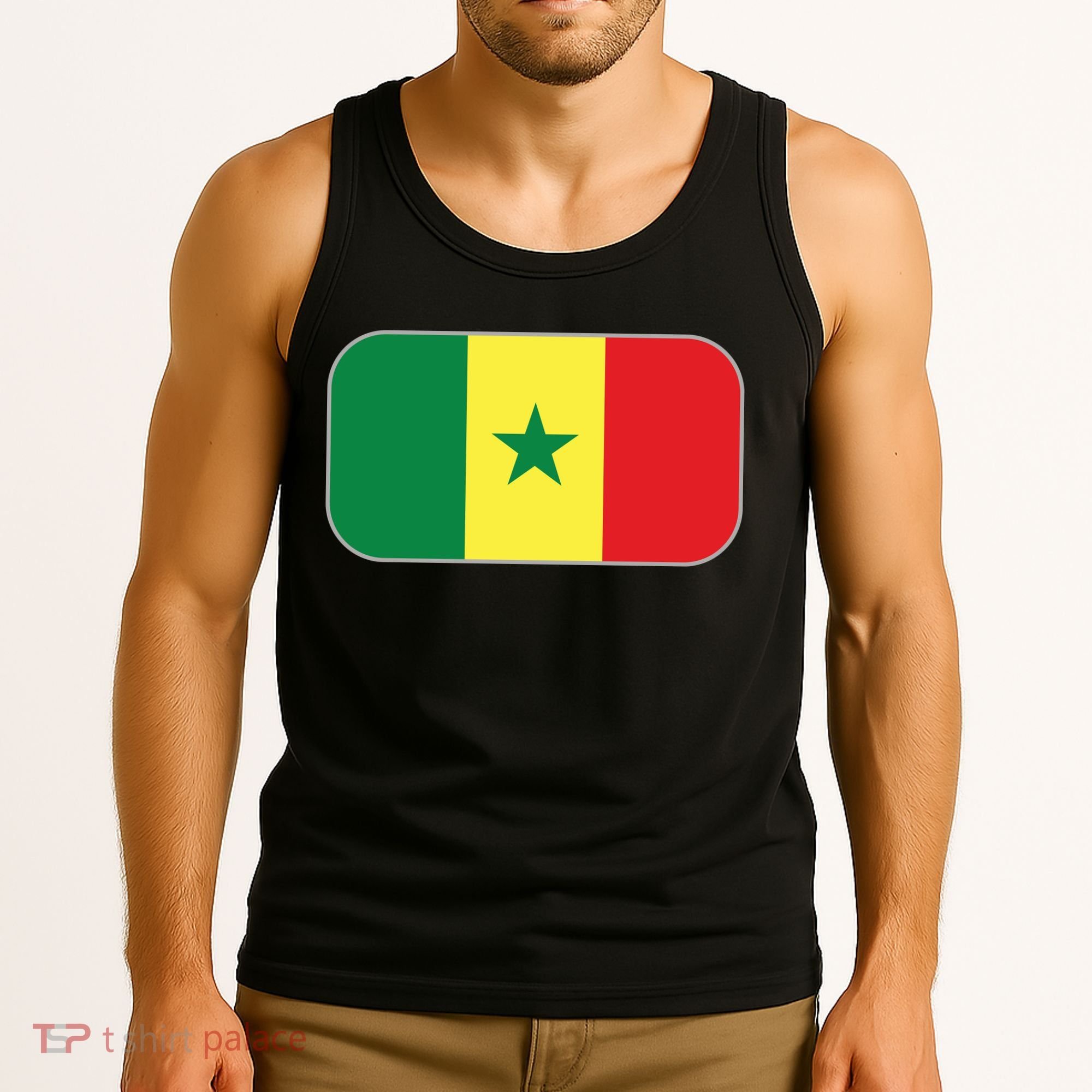 Senegal Soccer 2022 World Cup Senegalese Flag Tank Top