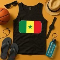 Senegal Soccer 2022 World Cup Senegalese Flag Tank Top thumb 4