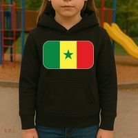 Senegal Soccer 2022 World Cup Senegalese Flag Kids Hoodie thumb 3
