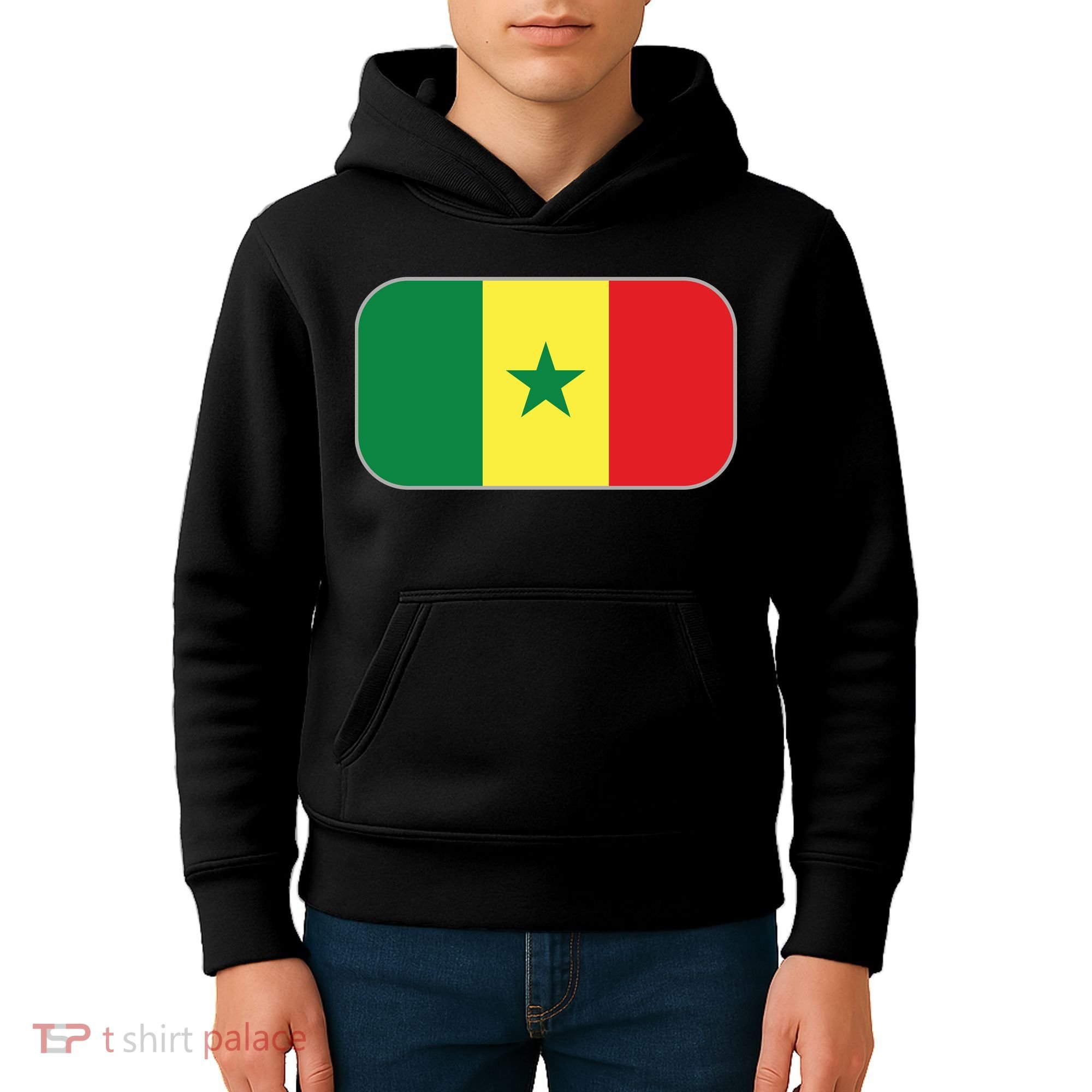 Senegal Soccer 2022 World Cup Senegalese Flag Kids Hoodie
