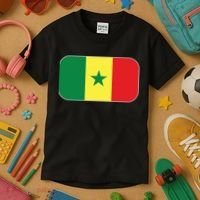 Senegal Soccer 2022 World Cup Senegalese Flag Kids T-Shirt thumb 3