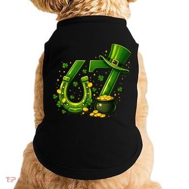 Six Seven 67 St Patricks Day Funny Saint Paddy's 6-7 Doggie Tank