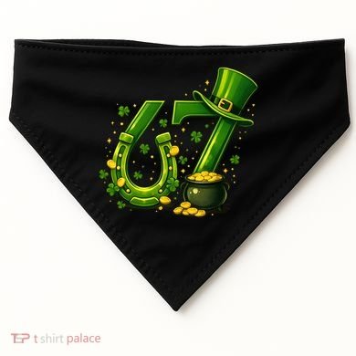 Six Seven 67 St Patricks Day Funny Saint Paddy's 6-7 USA-Made Doggie Bandana