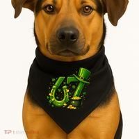 Six Seven 67 St Patricks Day Funny Saint Paddy's 6-7 USA-Made Doggie Bandana thumb 1