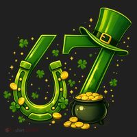 Six Seven 67 St Patricks Day Funny Saint Paddy's 6-7 Beanie thumb 2