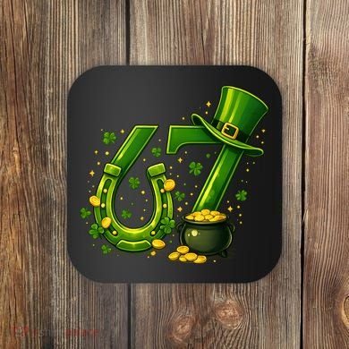 Six Seven 67 St Patricks Day Funny Saint Paddy's 6-7 Coaster