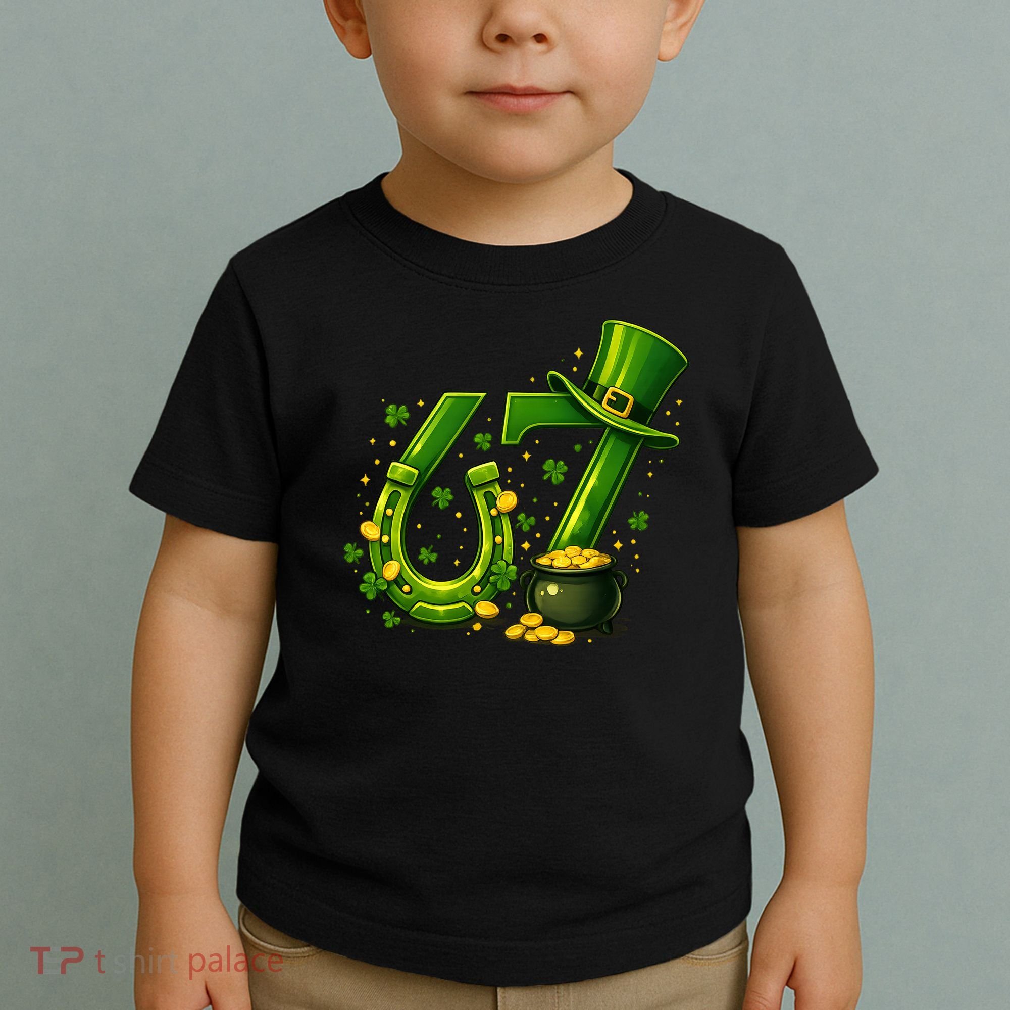 Six Seven 67 St Patricks Day Funny Saint Paddy's 6-7 Toddler T-Shirt