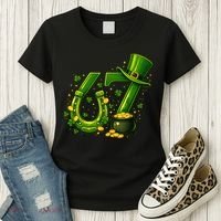 Six Seven 67 St Patricks Day Funny Saint Paddy's 6-7 Women's T-Shirt thumb 3