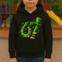 Six Seven 67 St Patricks Day Funny Saint Paddy's 6-7 Kids Hoodie thumb 3