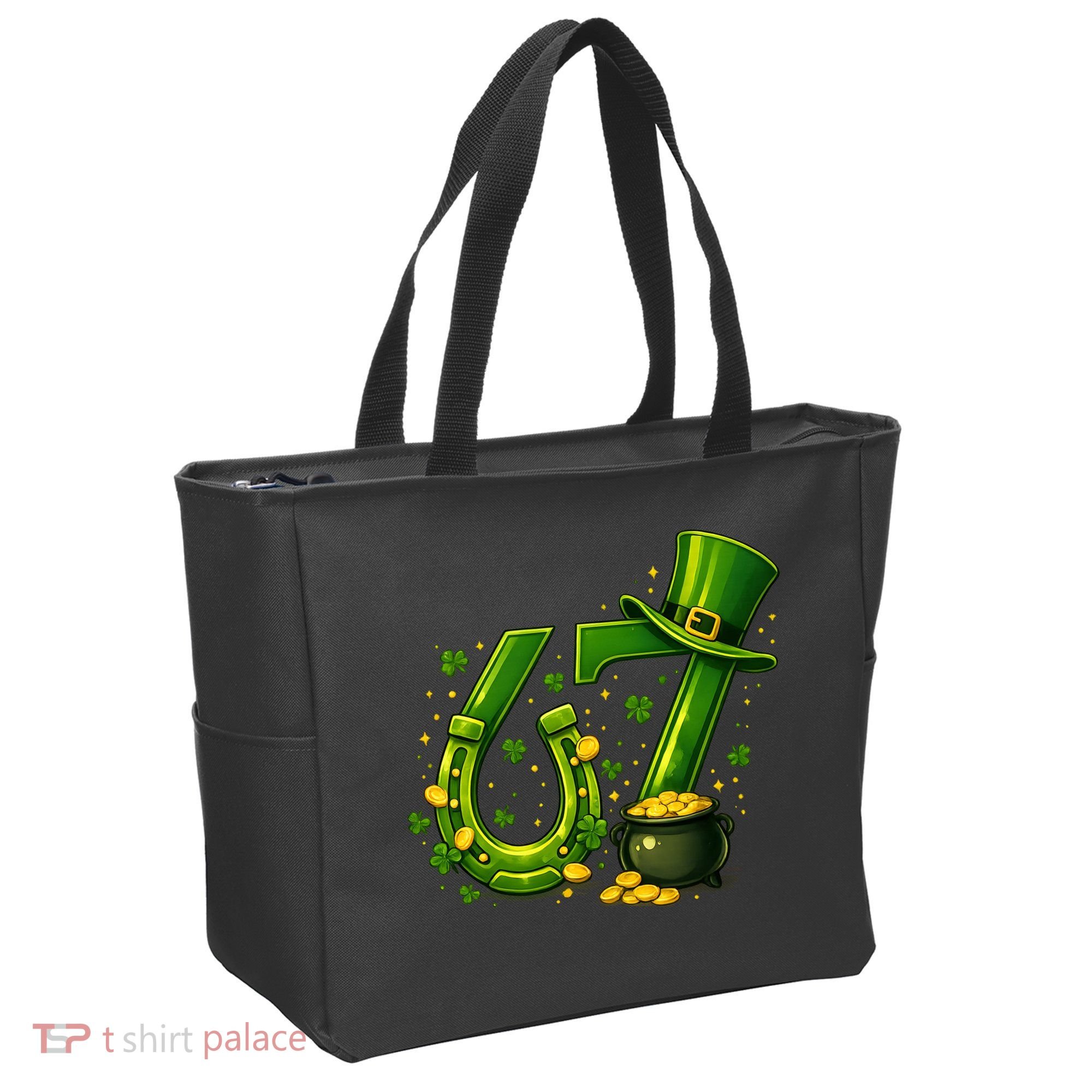 Six Seven 67 St Patricks Day Funny Saint Paddy's 6-7 Tote Bag