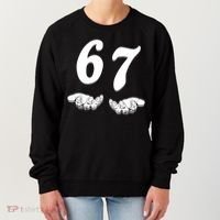 Six Seven 6 7 Meme Gen Alpha Slang Funny Women's Sweatshirt thumb 0