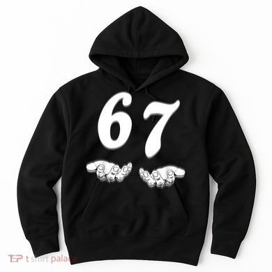 Six Seven 6 7 Meme Gen Alpha Slang Funny Hoodie