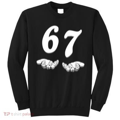 Six Seven 6 7 Meme Gen Alpha Slang Funny Sweatshirt