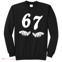 Six Seven 6 7 Meme Gen Alpha Slang Funny Sweatshirt thumb 0