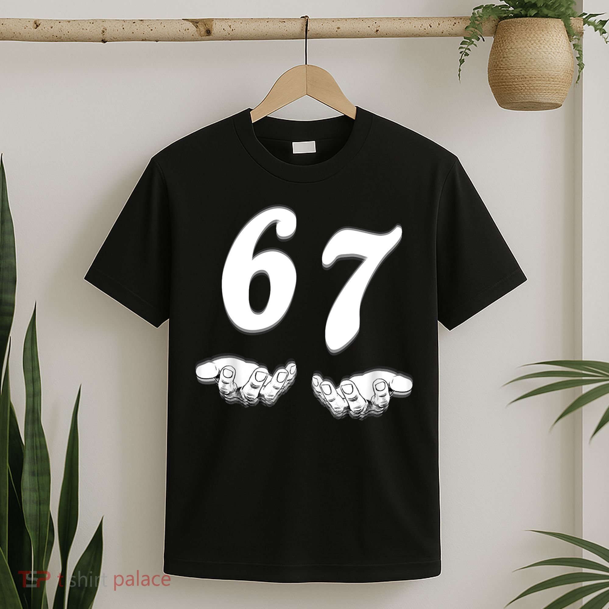 Six Seven 6 7 Meme Gen Alpha Slang Funny T-Shirt
