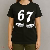 Six Seven 6 7 Meme Gen Alpha Slang Funny T-Shirt thumb 4