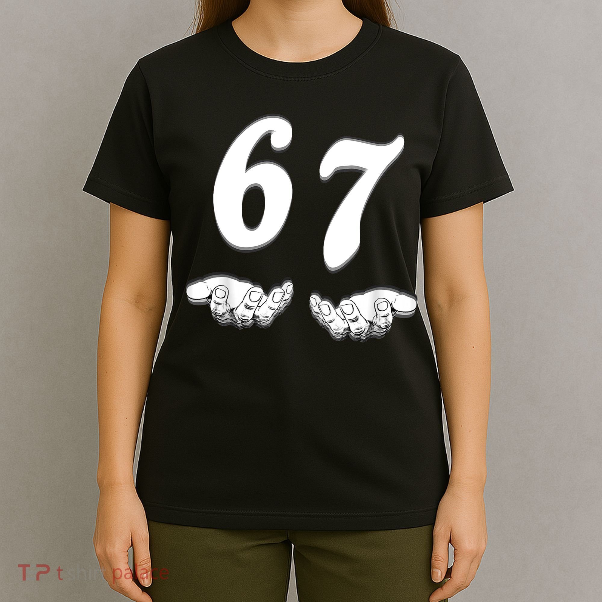 Six Seven 6 7 Meme Gen Alpha Slang Funny T-Shirt