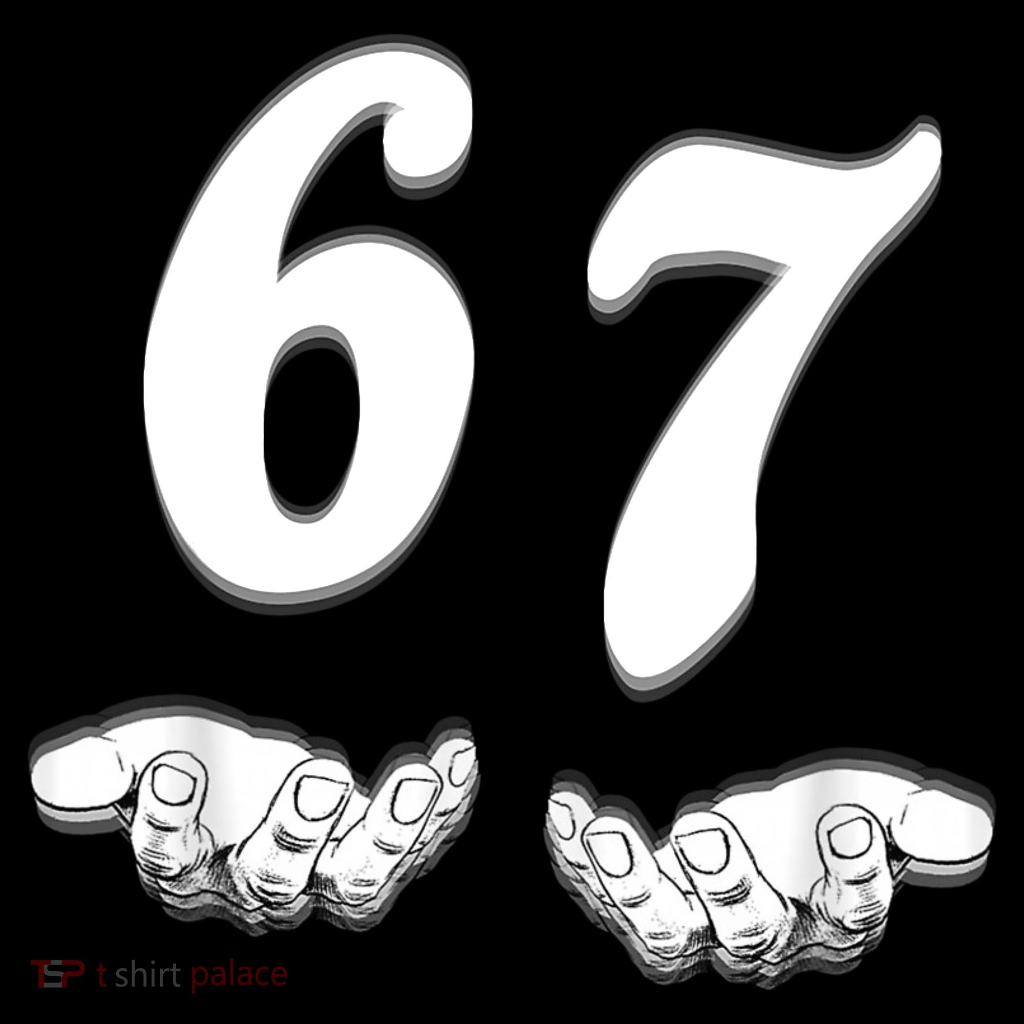 Six Seven 6 7 Meme Gen Alpha Slang Funny T-Shirt