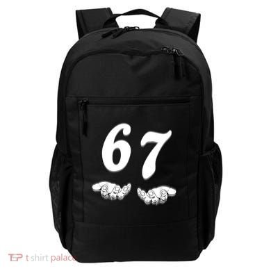 Six Seven 6 7 Meme Gen Alpha Slang Funny Backpack