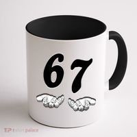 Six Seven 6 7 Meme Gen Alpha Slang Funny Coffee Mug thumb 1