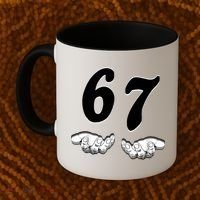 Six Seven 6 7 Meme Gen Alpha Slang Funny Coffee Mug thumb 2
