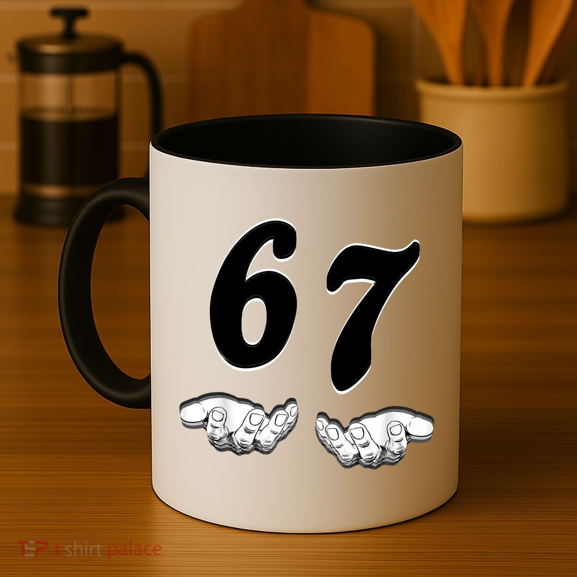 Six Seven 6 7 Meme Gen Alpha Slang Funny Coffee Mug