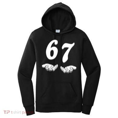 Six Seven 6 7 Meme Gen Alpha Slang Funny Women's Hoodie
