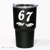 Six Seven 6 7 Meme Gen Alpha Slang Funny Tumbler thumb 0