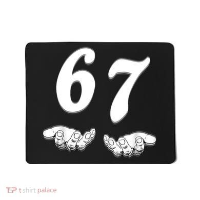 Six Seven 6 7 Meme Gen Alpha Slang Funny Mousepad