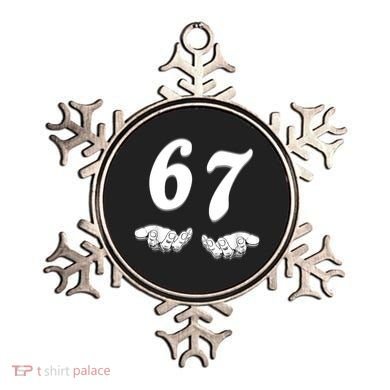 Six Seven 6 7 Meme Gen Alpha Slang Funny Ornament