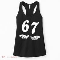 Six Seven 6 7 Meme Gen Alpha Slang Funny Women's Tank Top thumb 0