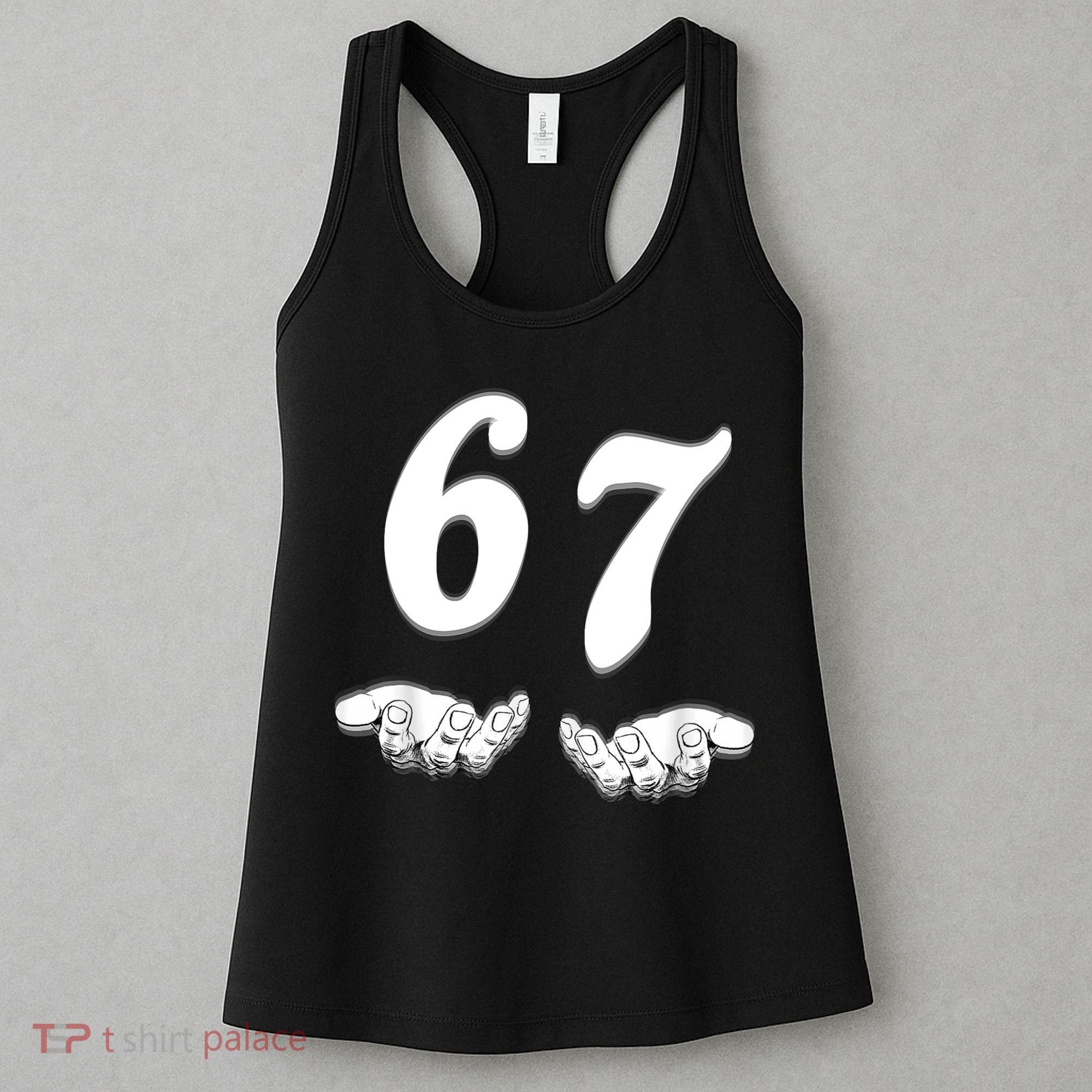 Six Seven 6 7 Meme Gen Alpha Slang Funny Women's Tank Top