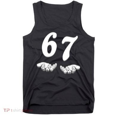 Six Seven 6 7 Meme Gen Alpha Slang Funny Tank Top