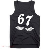 Six Seven 6 7 Meme Gen Alpha Slang Funny Tank Top thumb 0