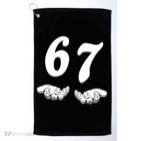 Six Seven 6 7 Meme Gen Alpha Slang Funny Golf Towel thumb 0