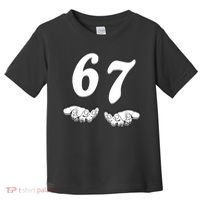 Six Seven 6 7 Meme Gen Alpha Slang Funny Toddler T-Shirt thumb 0