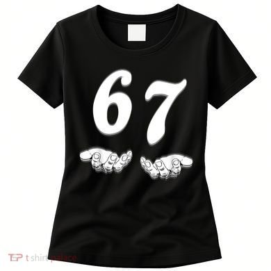 Six Seven 6 7 Meme Gen Alpha Slang Funny Women's T-Shirt