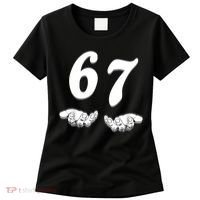 Six Seven 6 7 Meme Gen Alpha Slang Funny Women's T-Shirt thumb 0