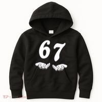 Six Seven 6 7 Meme Gen Alpha Slang Funny Kids Hoodie thumb 0