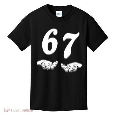 Six Seven 6 7 Meme Gen Alpha Slang Funny Kids T-Shirt