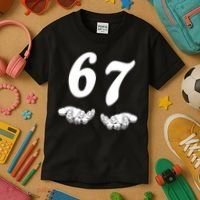 Six Seven 6 7 Meme Gen Alpha Slang Funny Kids T-Shirt thumb 3
