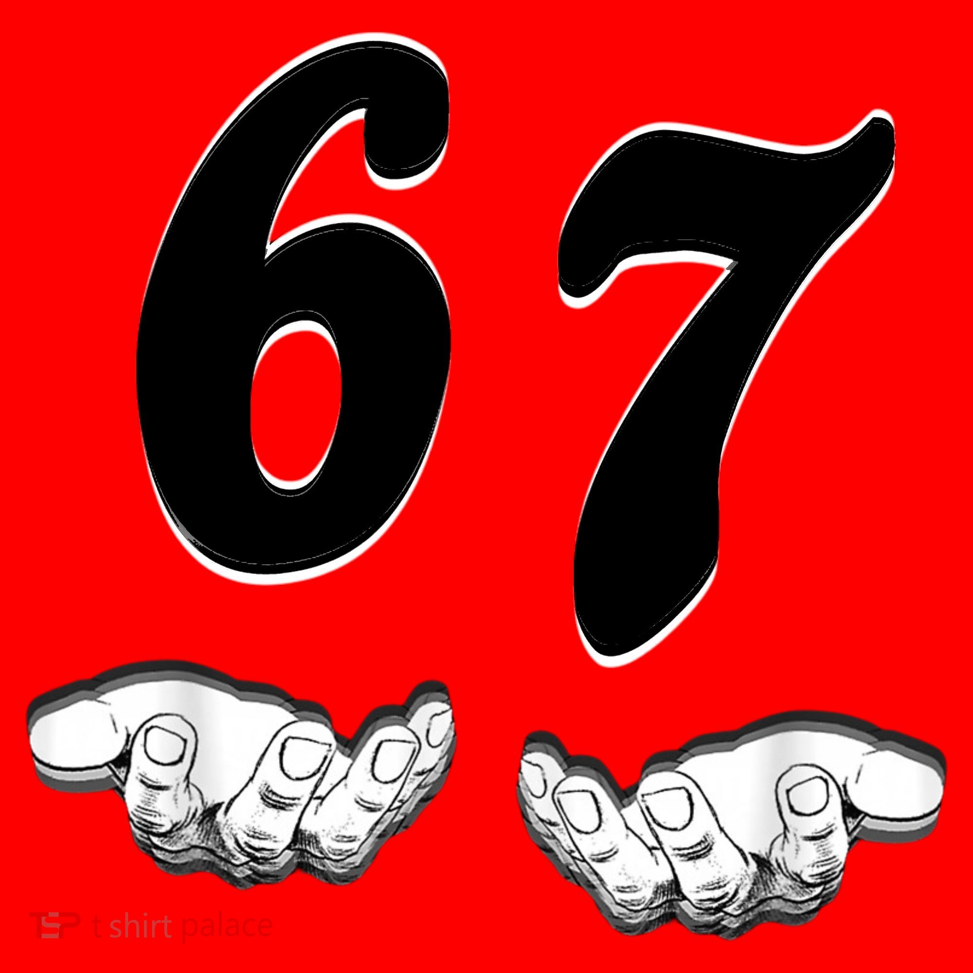 Six Seven 6 7 Meme Gen Alpha Slang Funny Santa Hat